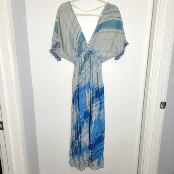 RAGA Dresses & Skirts - Anthropologie RAGA BOHO Maxi Dress with tassels NWT Size S